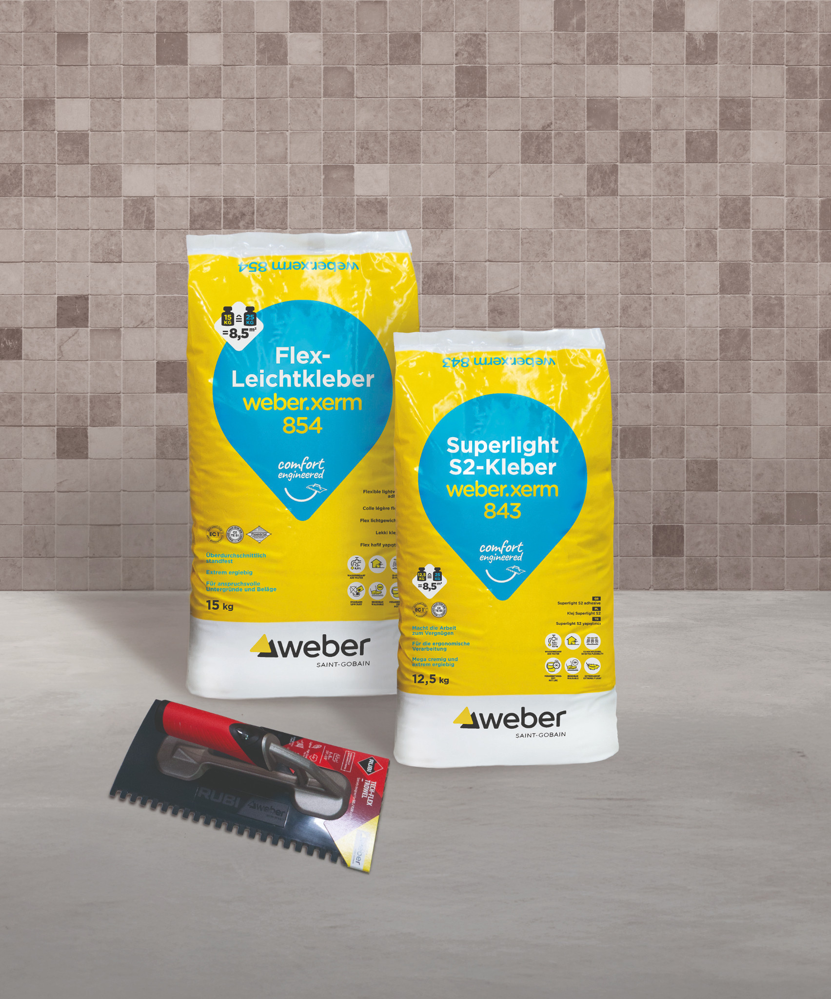 Fliesenkleber weber.xerm 843 und 854 von Weber Saint-Gobain