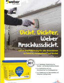 Titelbild des Informationsblatts zum weber Anschlussdicht
