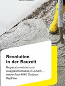 Titelbild der Broschüre "Revolution in der Bauzeit - weber.floor 4640"