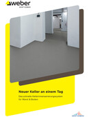 Titelbild der Broschüre Neuer Keller an einem Tag