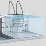 Aufbau Schwimmbecken