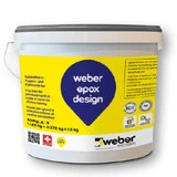 Verpackung von weber.epox design im Eimer mit gelber Banderole
