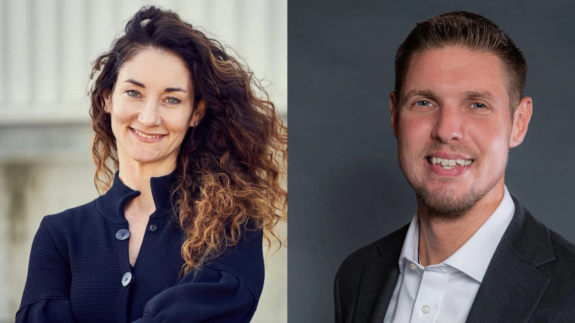 links zu sehen ein Portrait von Dr. Mara Terzoli, auf der rechten Seite ein Portrait von ihrem Nachfolger Dr. Benjamin Krebs