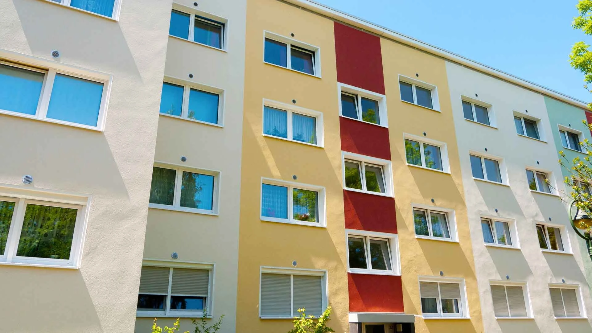 Bunte Fassade