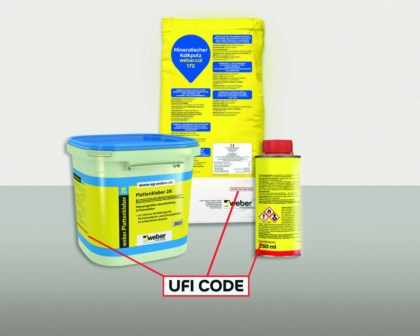 Saint-Gobain-Weber_Produktverpackungen_UFI-Code