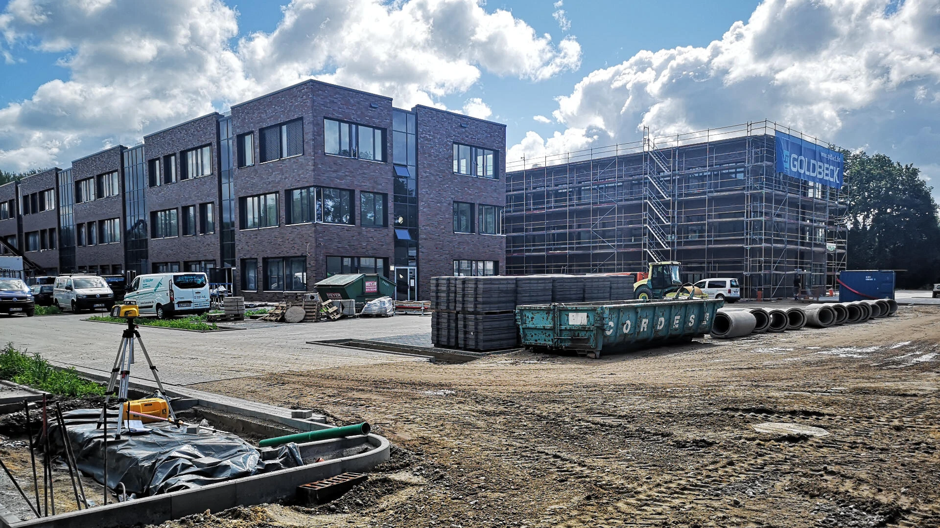 Baustelle am NWZ Gebäude