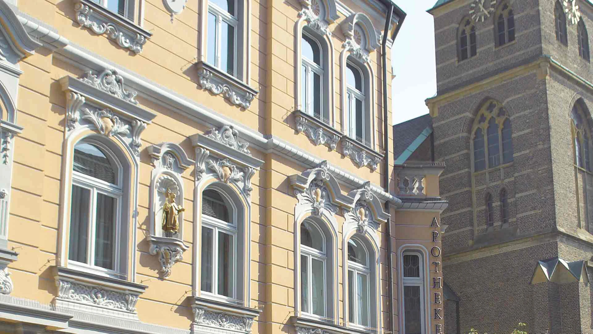 Aufnahme einer denkmalgeschützten, historischen Fassade