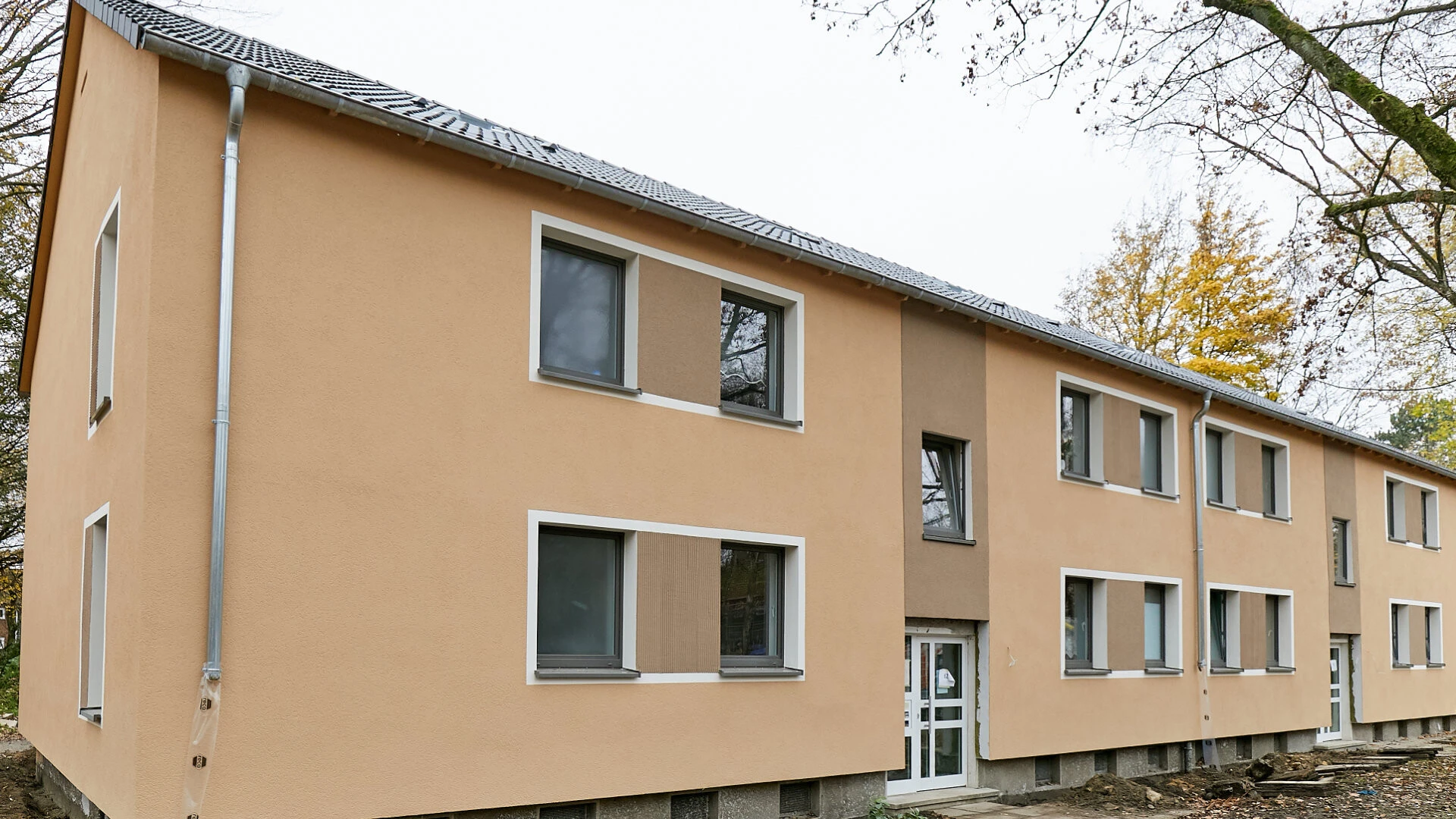 Ein Gebäude der Siedlung Eppmannsweg nach der Modernisierung