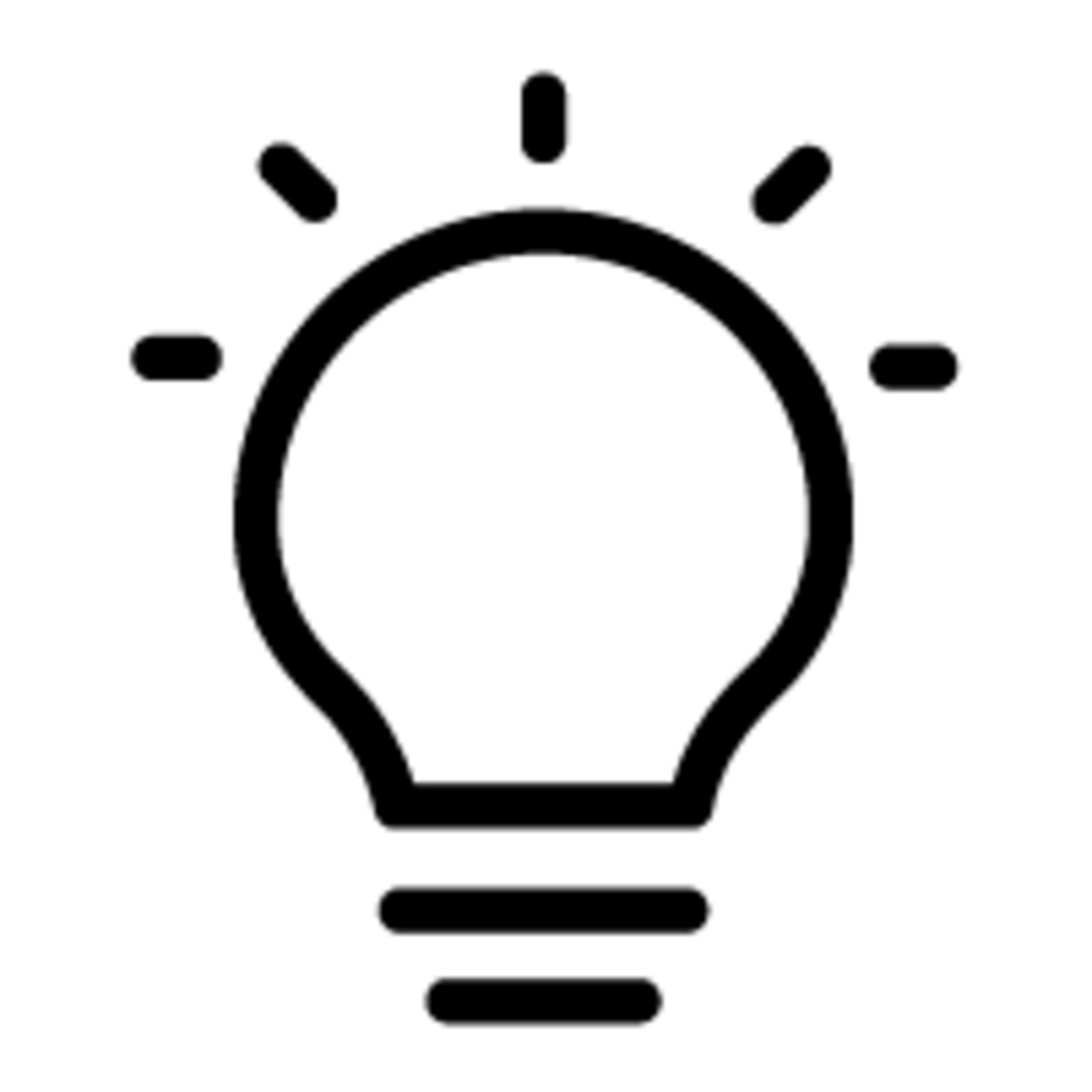 eine schwarze freigestellte glühbirne, die leuchtet