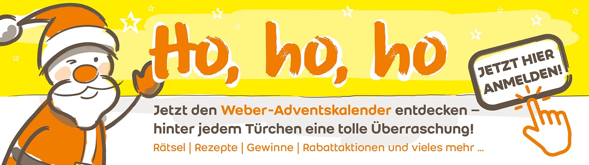 Zum Weber Online Adventskalender Weber Online Adventskalender