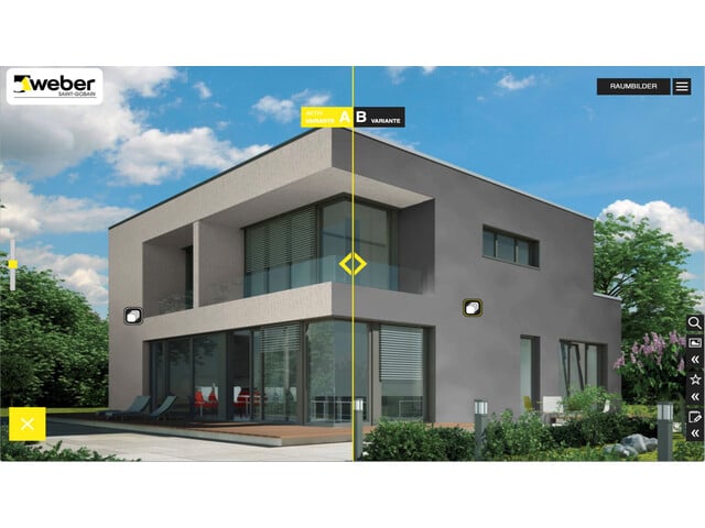 Virtueller Konfigurator für Putzfassaden | Saint-Gobain Weber