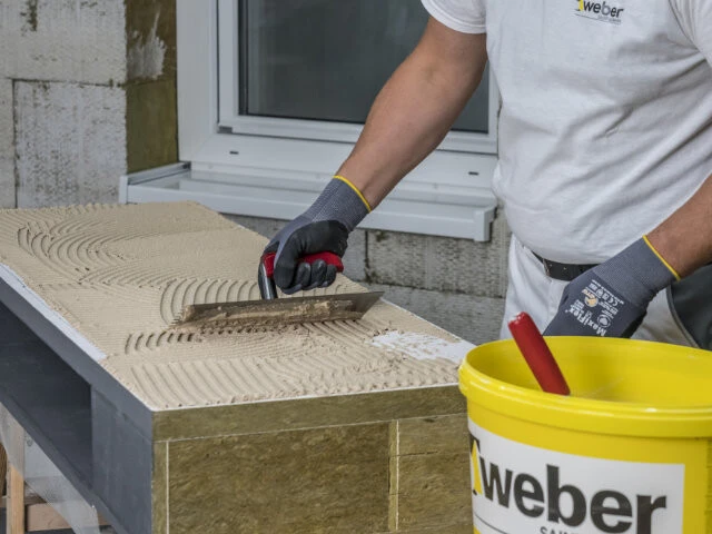 Verklebung Raffstorekasten