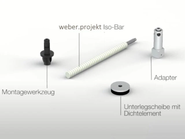 Übersicht der Iso-Bar ECO Montageelemente