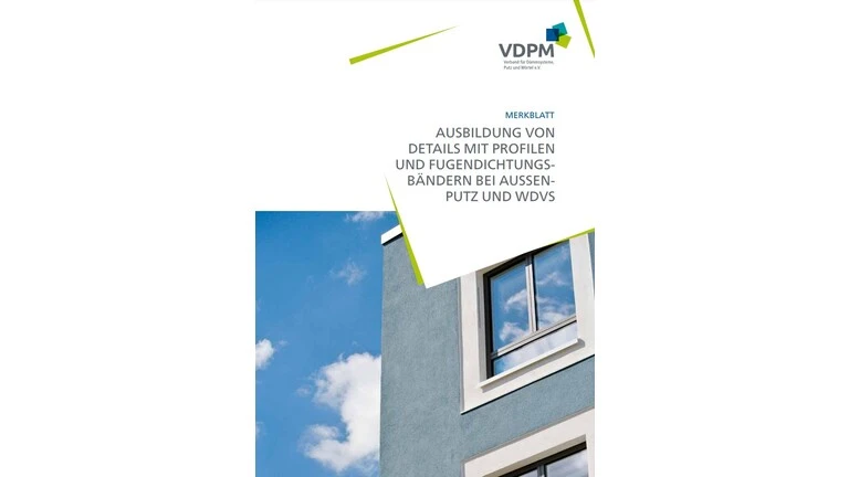 Ausbildung von Details bei Außenputz und WDVS