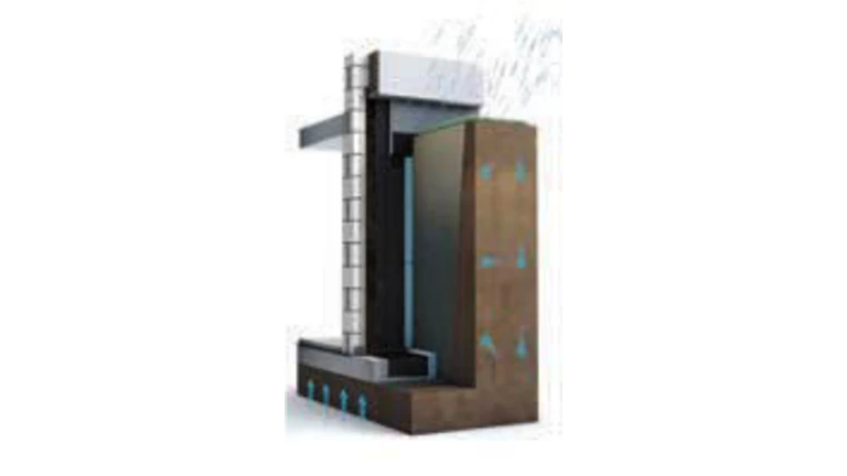 Water load category W2.1-E case of banking seepage water