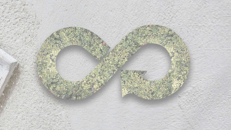 grünes Infinity-Zeichen für unser nachhaltiges WDVS weber.therm circle